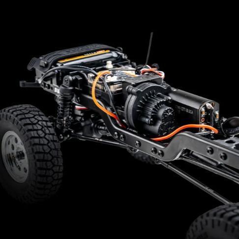 FMS 1/18 RC Crawler FCX18 Chevy K10 RC Truck RTR RC Car Model Car 8km/h 4WD 900mAh Hobby RC Cars Remote Control Car with LED Lights Vehicle 4-Ch 2.4GHz Transmitter