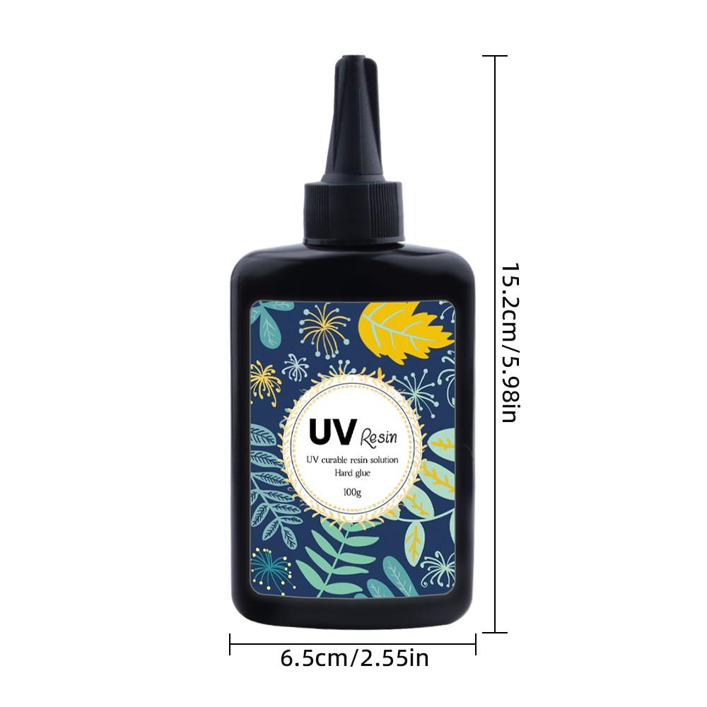 UV Resin Kit, Hard UV Resin, UV Curable Resin, Fast Curing Resin for Jewelry Making, DIY Craft Decoration, Coating, Hard Glue, Low Odor