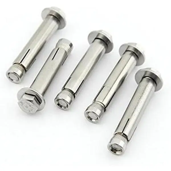 5-Pack Stainless Steel External Hex Expansion Bolt M8x60mm