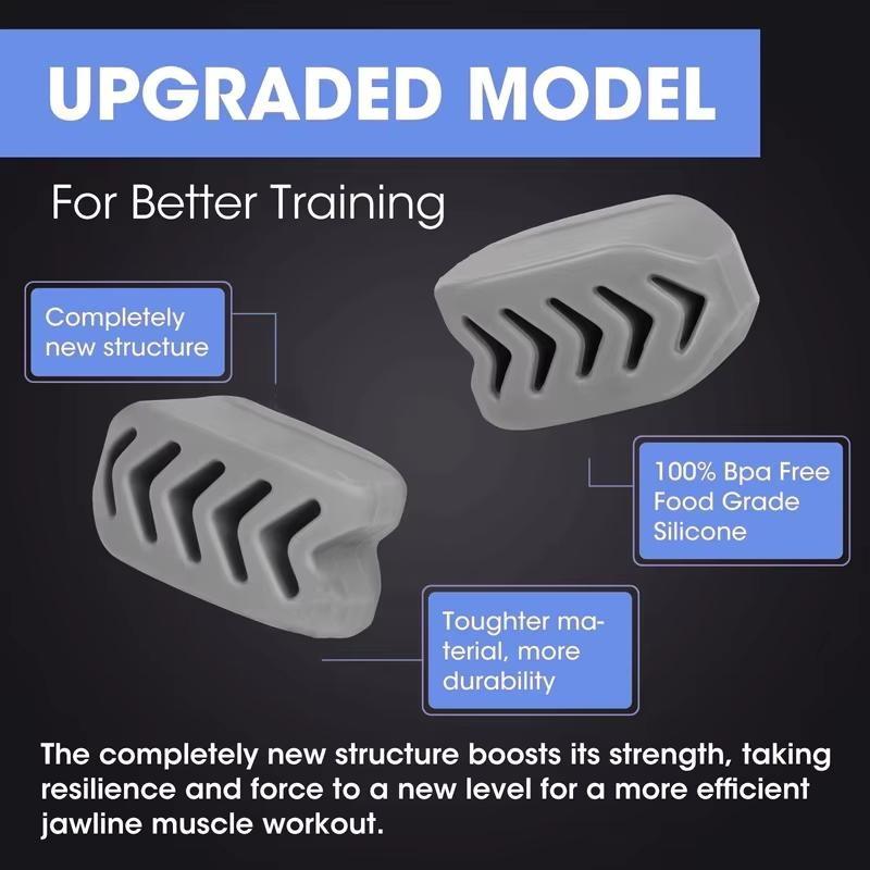 Silicone Jaw Trainer, Multi Resistance Level, Fishbone Design, Facial Muscle Trainer, Fitness Accessories, Men & Women, Valentine's Day Gift