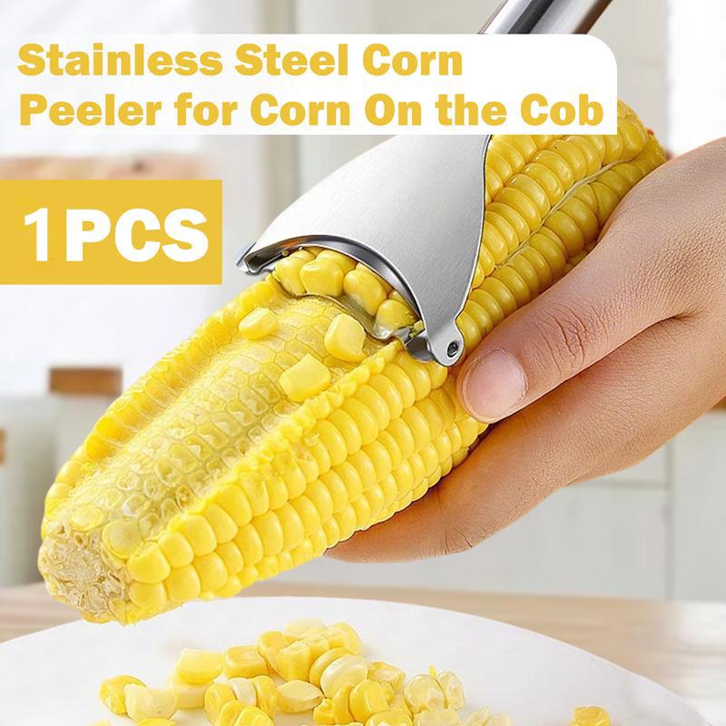 1 Counts Corn Peeler - Multi-Functional Corn Cob Stripper & Thresher, Ergonomic Handle Corn Cutter, Essential Kitchen Gadget for Corn Kernels