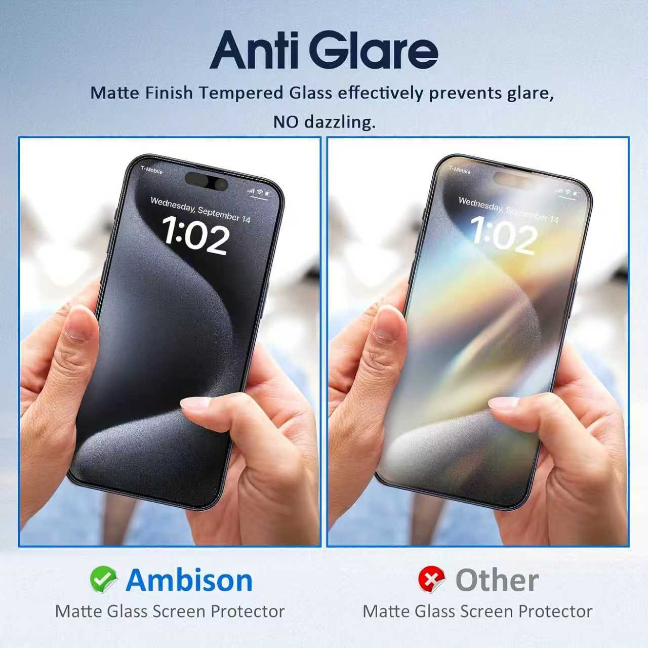 5pcs Matte HD Screen Protector Cover Compatible with iPhone 17/16/15/14/13/12/11 Pro Max/Pro/Plus/Mini/17 Air/16e/X/XS/Xs Max/XR/7/8/SE,Shatterproof & Scratch-Resistant,Anti-Fingerprint, Anti-Glare,Long-Lasting Protection,Easy to Install