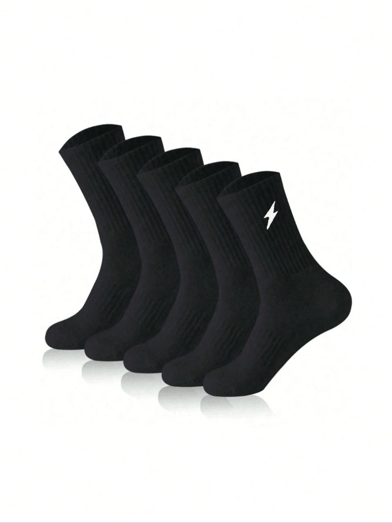 Men's Mid-Calf Socks, Soft Skin-Friendly, Anti-Odor, Non-Slip, Comfortable, Ideal for Running, Fitness, Basketball, Tennis