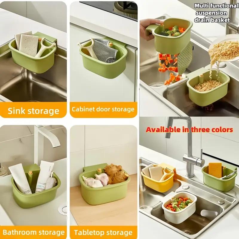 Automatic Kitchen Sink Strainer Basket, Fine Mesh Strainer, Push-Button Drain Filter for Kitchen & Bathroom Sinks, Food Waste Disposal with Removable Bottom