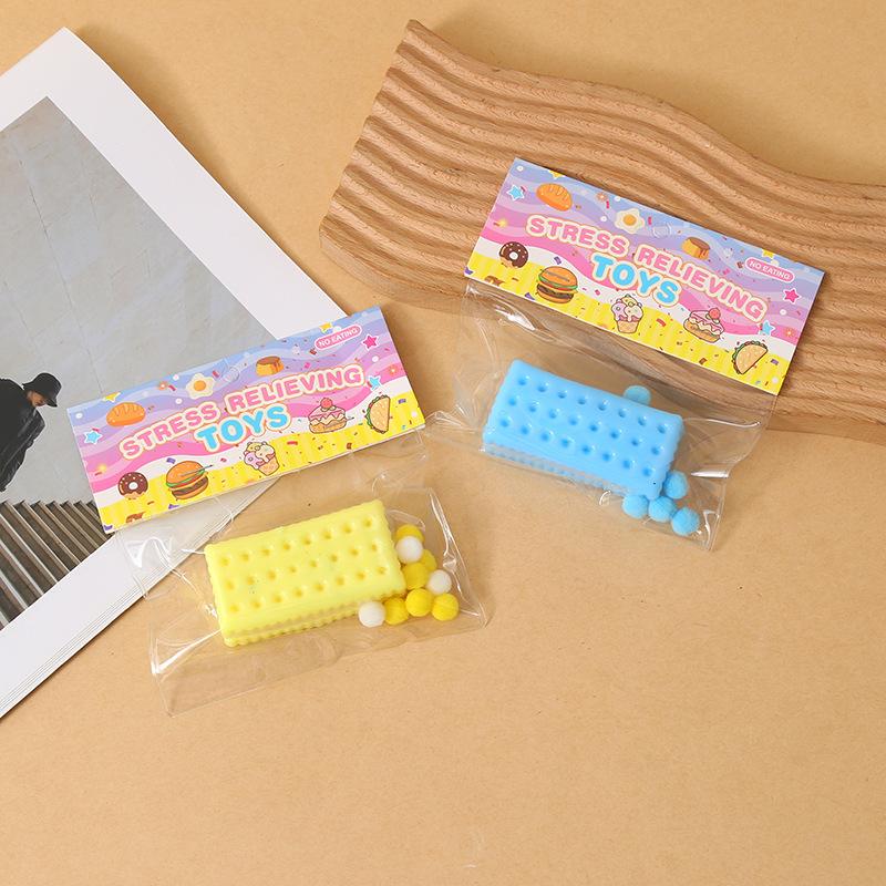 Simulation Sandwich Soda Cracker Squishy, Super Soft Slow Rebound, Food-Themed Stress Relief Fidget Toy, High Appearance Level