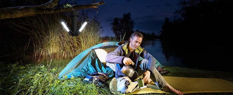 CuLiDing Rechargeable Camping Light with Stand, 67" Tall Portable Cordless, Multiple adjustable lumens, 4000K/6500K Dimmable with Detachable Tripod