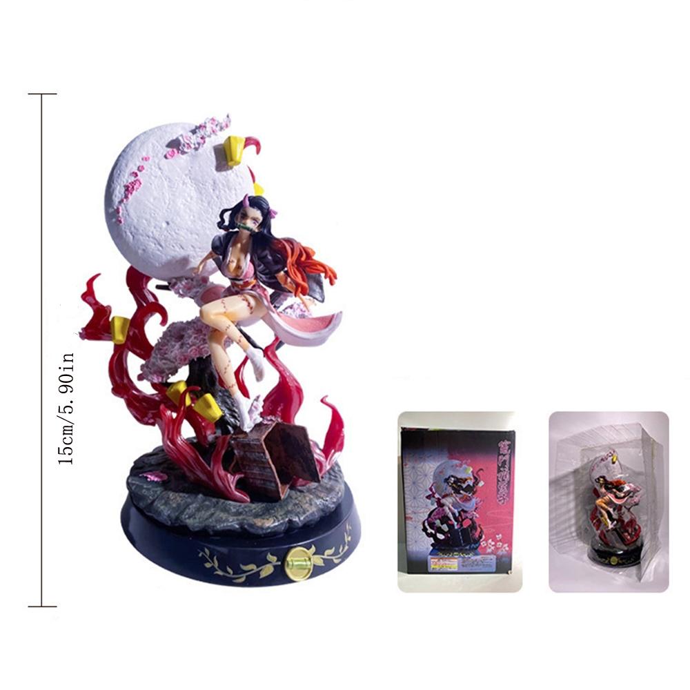 One Piece Demon Slayer Kimetsu no Yaiba Nezuko Kamado Figure, The Ultimate Anime Collectible，Nezuko Kamado Blood Demon Art Statue, Desktop Statue! Best Gift for Demon Slayer Lovers，Perfect Desk Decor for Otakus