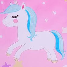 Unicorn Extra Large Toy Box Chest with Flip Lid for Kids, Collapsible Oxford Toy Storage Box with Handles Mesh Pockets, Sturdy Waterproof Toy Box for Bedroom Playroom, 37.7×12.5×15.7 Inch