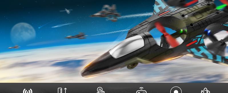 BEZGAR Summer Jet for Children | 2.4GHZ RC Drones Plane, 6-axis Gyro Remote Control Airplane, RC Helicopter, 360° Flip Fighter Jet Toy, Toys for Ages 8-13 with Colorful LED Navigation Lights Gray Blue flying  toys