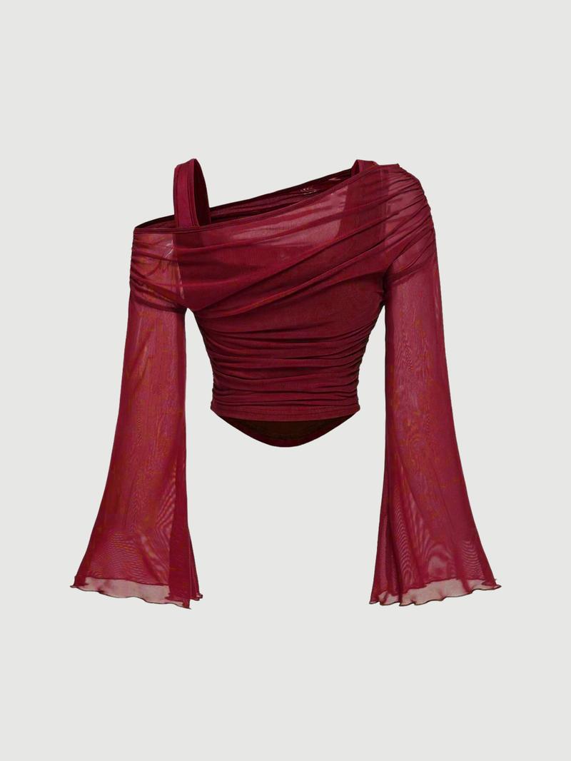 Valentine's Day Women's Drop Shoulder Slim Fit Casual T-Shirt, Fashionable Comfortable Autumn Top, Stylish Ladies' Clothing for Daily Wear