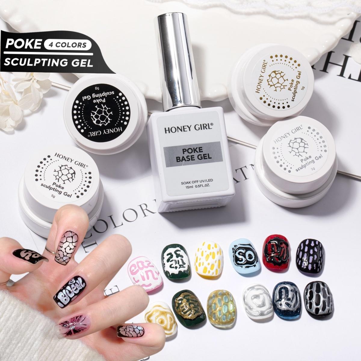 New Nail Art Stamp Set, High Saturation Stamper Gel with Base Coat & Dual-Head Tool, Creative DIY Design Kit, Perfect Salon Gift