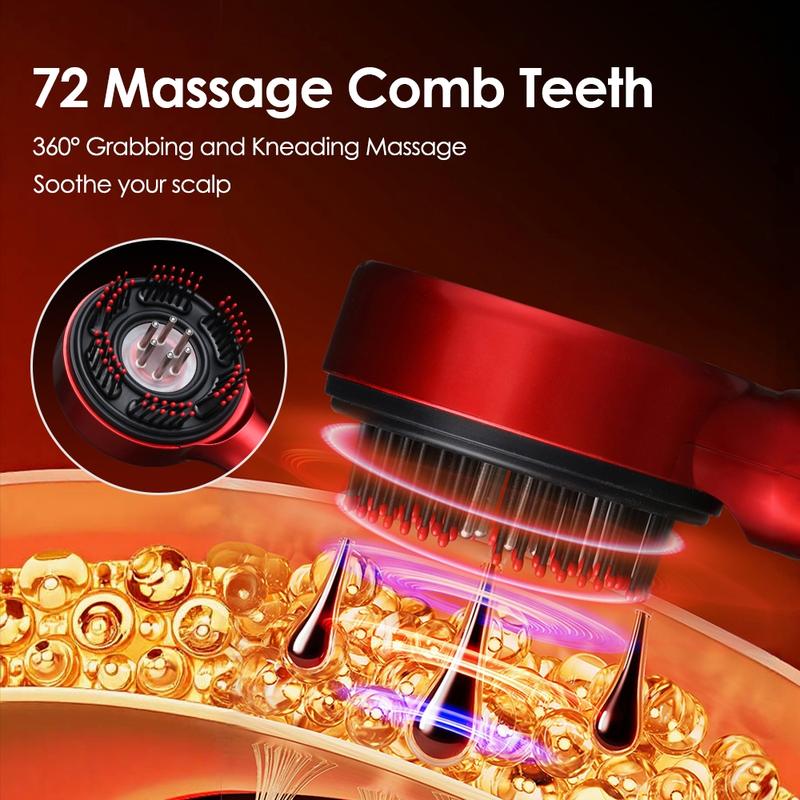 Scalp Massage Comb, Hair Oil Dispenser Roller Ball Oil Applicator, Hair Scrubber 3-Color Light Hair Care Tool for Relaxing, Chrismas Gift Scalp Massage Comb, Hair Oil Dispenser Roller Ball Oil Applicator, Hair Scrubber 3-Color Light Hair Care Tool for Relaxing, Chrismas Gift