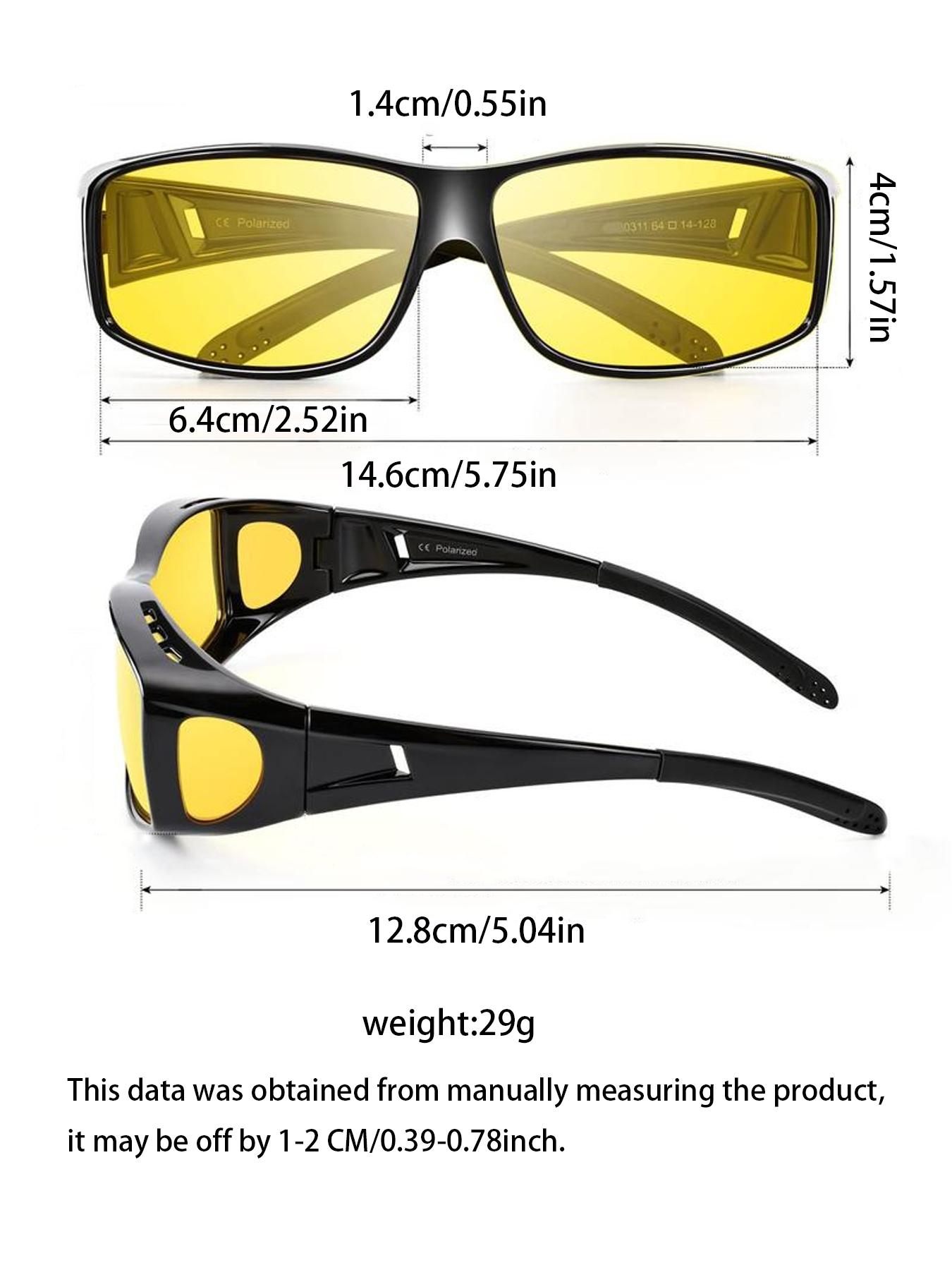 Unisex Night Vision Driving Glasses, Trendy Casual Glasses for Everyday Use, Fashion Accessories for Outdoor Activities