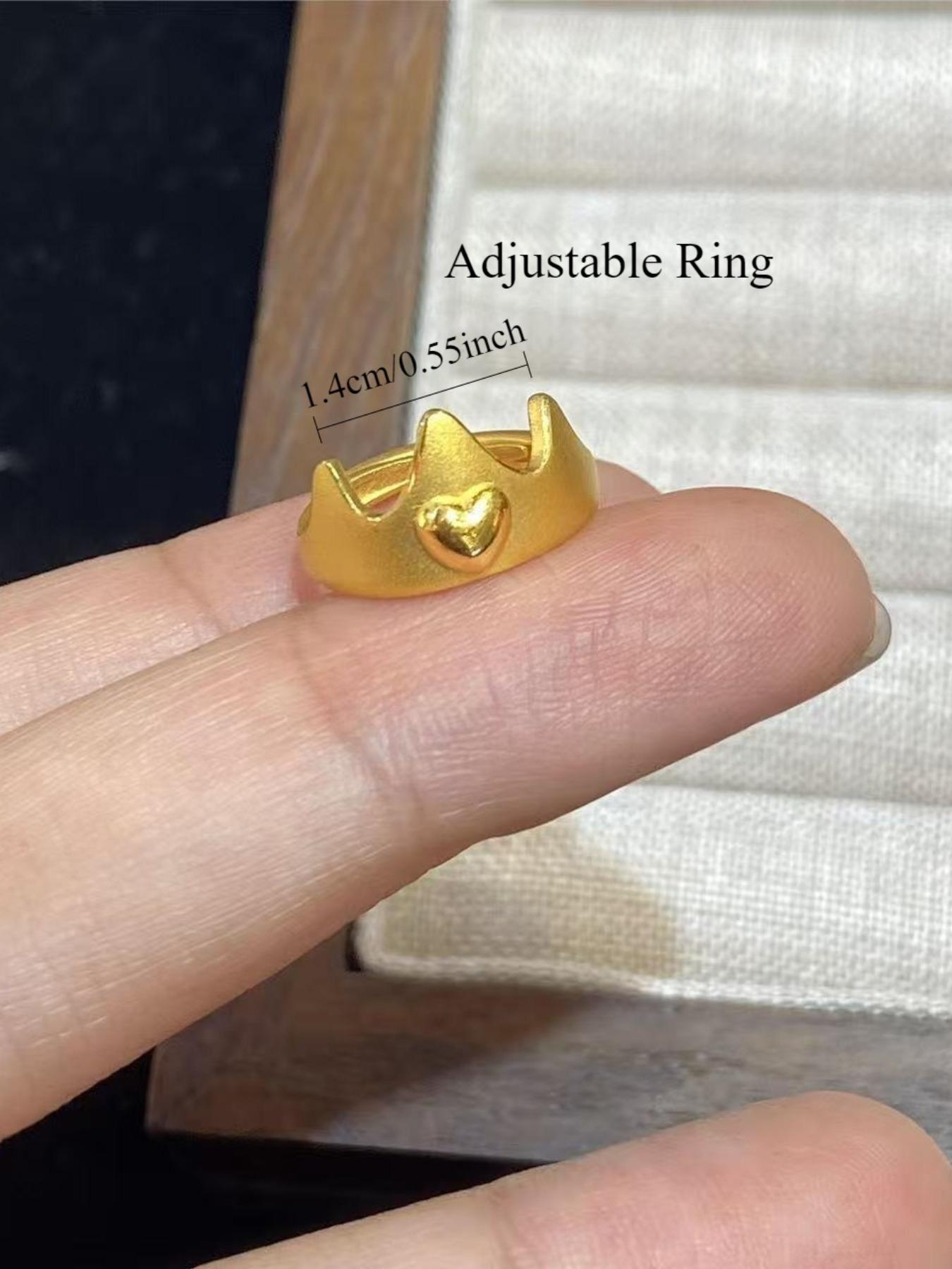 Cute Crown Heart Baby Ring, Perfect Photo Prop, Party Jewelry Accessory, Infant Photography Ring, Baby Shower Gift