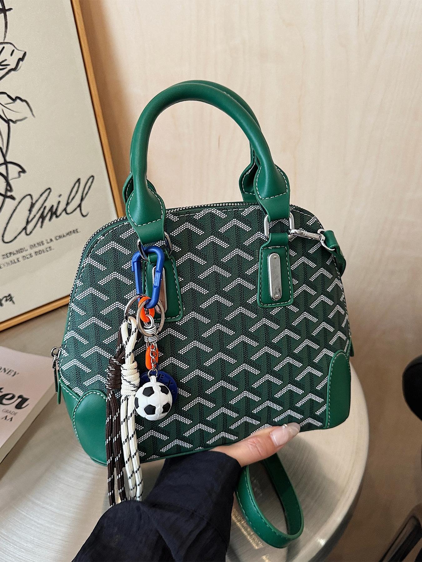 Elegant Wave Pattern Shell Bag, Classic Handbag for Women, Hobo Shoulder Bag, Fashionable Crossbody Shoulder Bag, All Season Casual Style, Crossbody Purse, Pu Tote Satchel