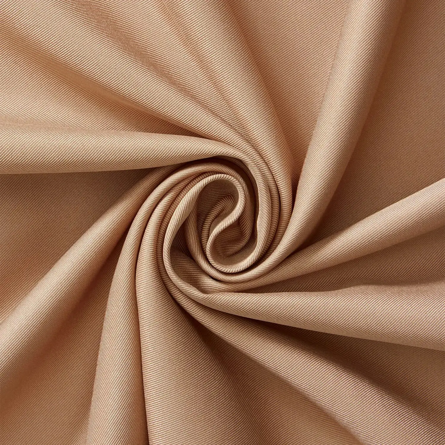 Khaki 100% Polyester Twill Fabric Sold by The Yard