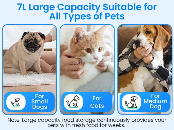 Frienhund by Apasiri Smart Cat Feeder for Busy Cat Owners 2K Camera Night Vision Remote Feeding 7L Large Capacity Easy to Clean For Cats and Dogs