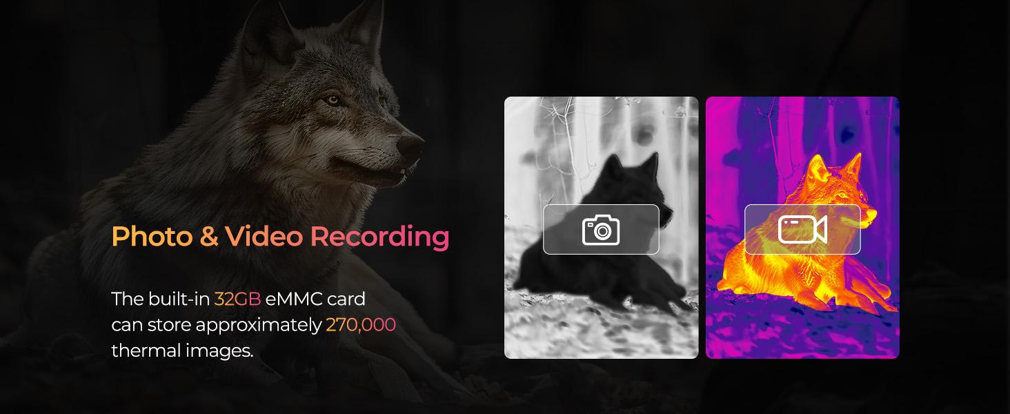 TOPDON TS004 256x192 Thermal Monocular, Supported Wireless Connection, 13mm 50Hz Thermal Night Vision with 11-Hour Battery Life, IP67 Waterproof Thermal Imaging Monocular for Hunting