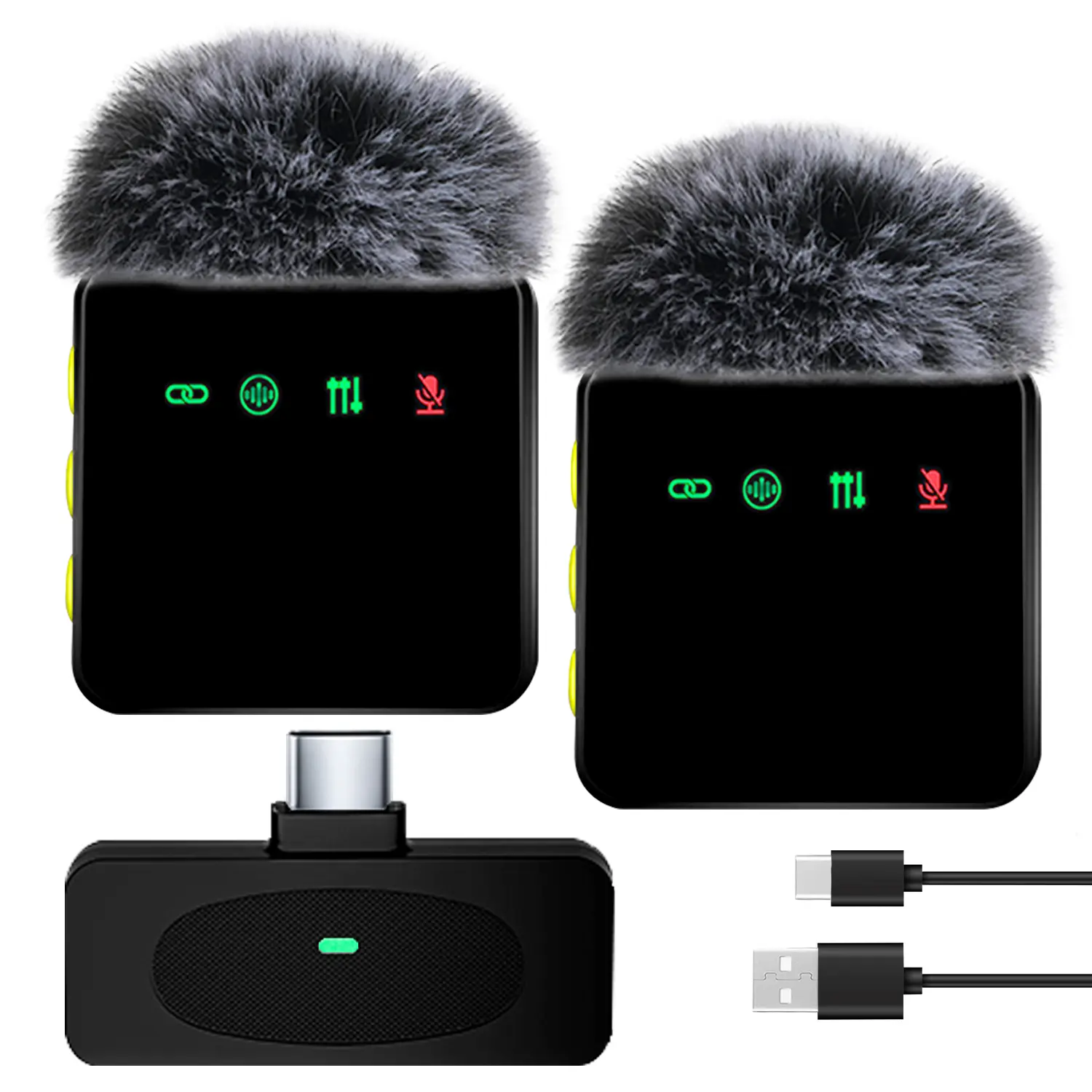 Lavalier Microphone Lapel Mic Noise Cancelling Mic Portable Compact Recording Clip On Microphone For Smartphone Camera Live Streaming Interview Podcast Vlog Video Recording Outdoor Indoor Audio Recording Equipment Noise Canceling Mics