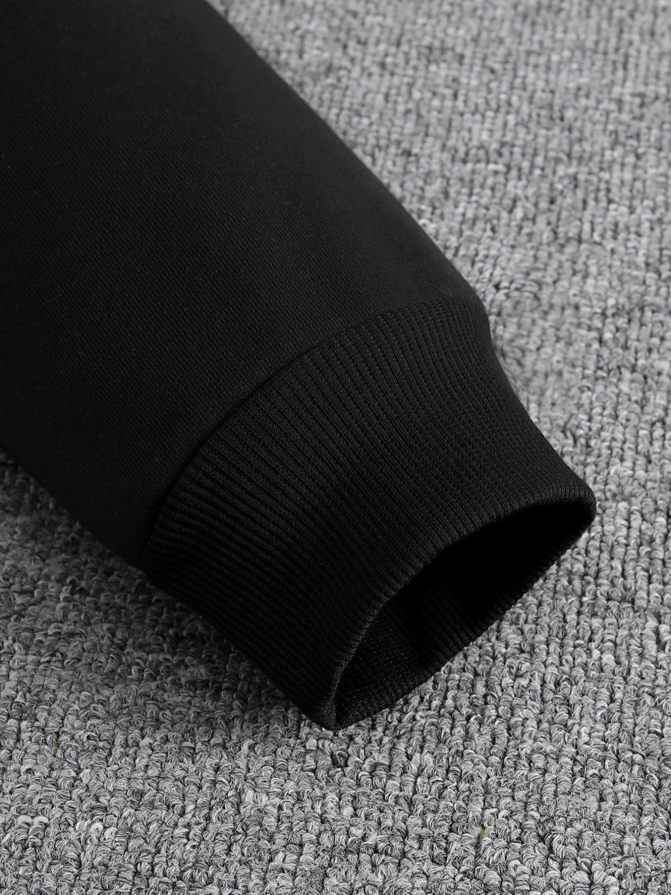 Men's Long Sleeve Hooded Fleece Sweatshirt, Mexican Pattern Print, Loose Fit Drop Shoulder Design, Casual Daily Wear, Comfortable Fashion Pullover