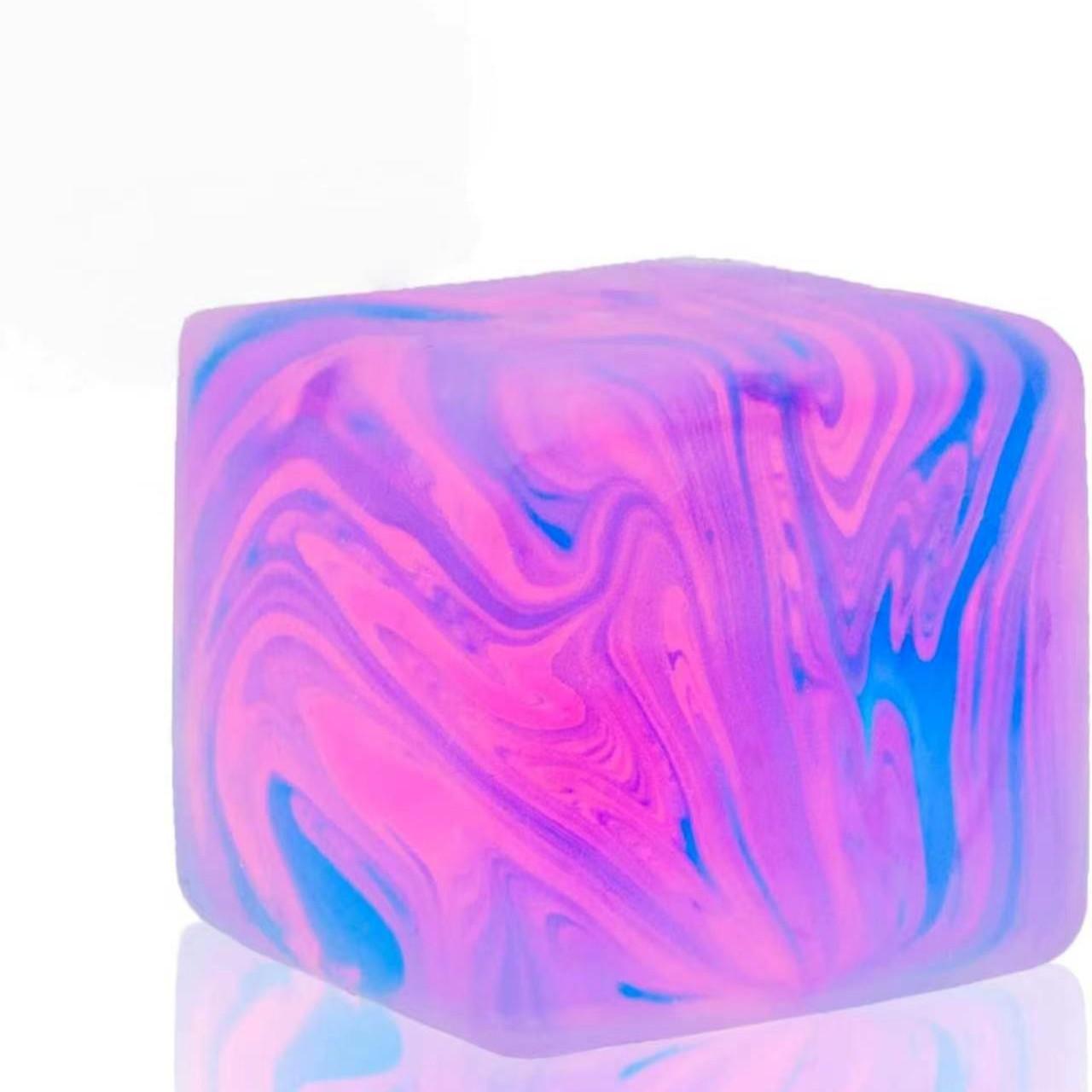 5cm Soft Gel Stress Relief Toy Cube, Stretchable Ice Ball, Slow Rebound, Sensory Fidget Toy, Comforting and Relaxing