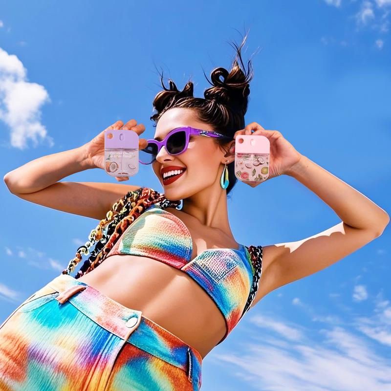 Wish 1.2 fl oz Hand Sanitizer Fragrance Spray Portable Hydrating Mini Perfume Fresh Fruity Scent Leaves Hands Cleaning Hydrated Delicately Scented No Rinse Travel Size for All Ages Ideal for Outdoor Activities Holidays & Gifting Skin Care Aroma