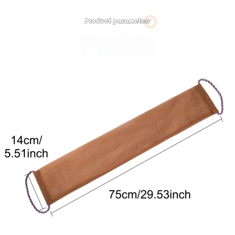 1 PC African Net Long Net Bath Exfoliating Shower Body Scrub Cloths, Lightweight Reticulate Sponge, Effective Skin Care Tool, Perfect for Everyday Use, Exfoliating Mesh, Exfoliating Net Loofah, African Net Sponges, Exfoliating Shower Scrubber