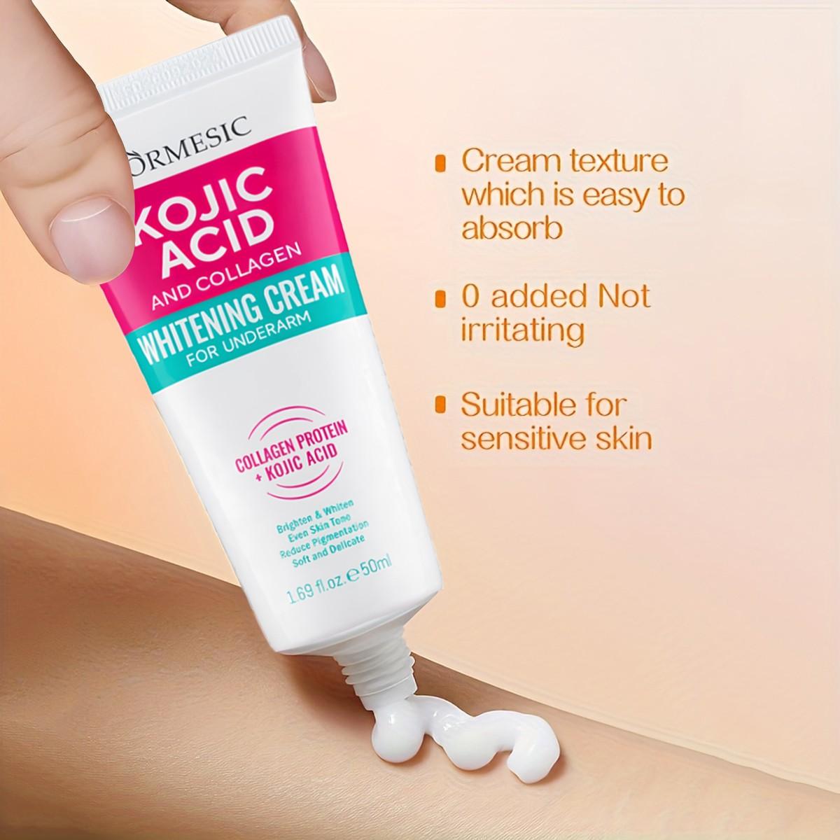 1pc Underarm Whitening Cream with Collagen and Kojic Acid, Multi-Functional Beauty Cream, Moisturizing and Nourishing, for Body, Armpits, Buttocks, Inner Thighs