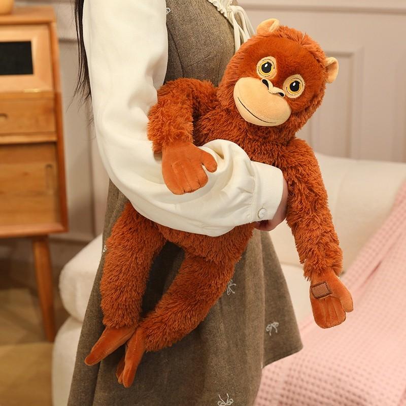 40 cm / 60 cm Punch Little Monkey “Mom” Plush Toy—a soft and fluffy stuffed animal perfect for home decor, car decorations, wedding season, children’s birthday gifts, and Mother’s Day gifts.