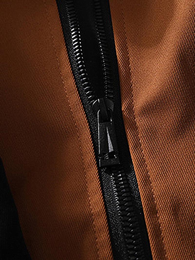 Men's Jacket Spring Autumn Winter Casual Trendy Couple Style Loose Fake Two-Piece Hooded Coat varsity Black Long Sleeve