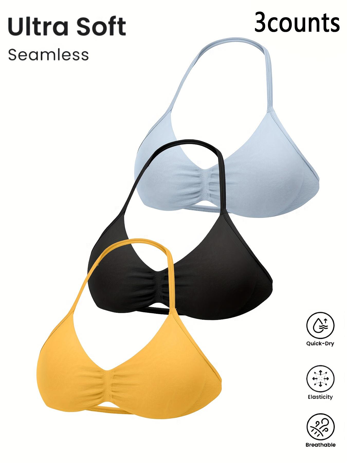 Women's Sexy Backless Sports Bra Set, High Elastic Nylon Fitness Bras, Comfortable Slimming Underwear, All Seasons Wear, Yoga Bra, Workout Bra, Training Bra