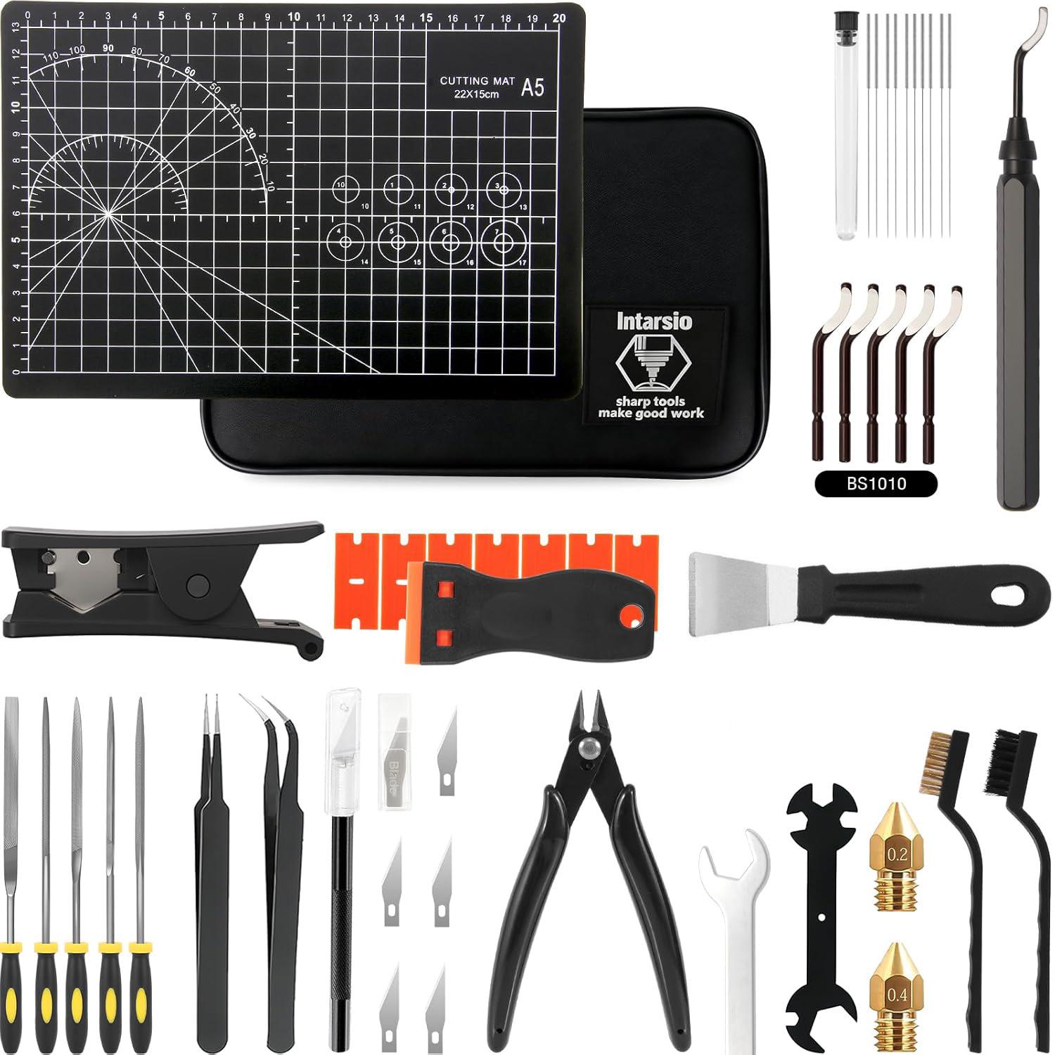 52-Piece 3D Printing Accessories Kit for Fdm/sla Printers, Deburring Tools, Nozzle Scraper, File, Ptfe, Maintenance Essentials