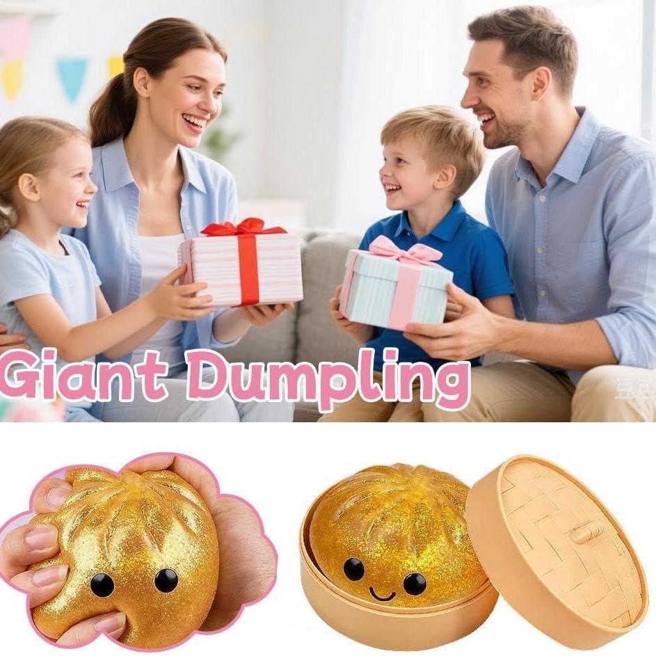 Dumpling Squishies, Mystery Glitter Dumpling Squishies Box, Colorful Dumplings Stress Balls Fidget Sensory Toy, Soft Squeeze Decompression Dough for Anxiety Relief Fidget, Kids Easter Basket Stuffers