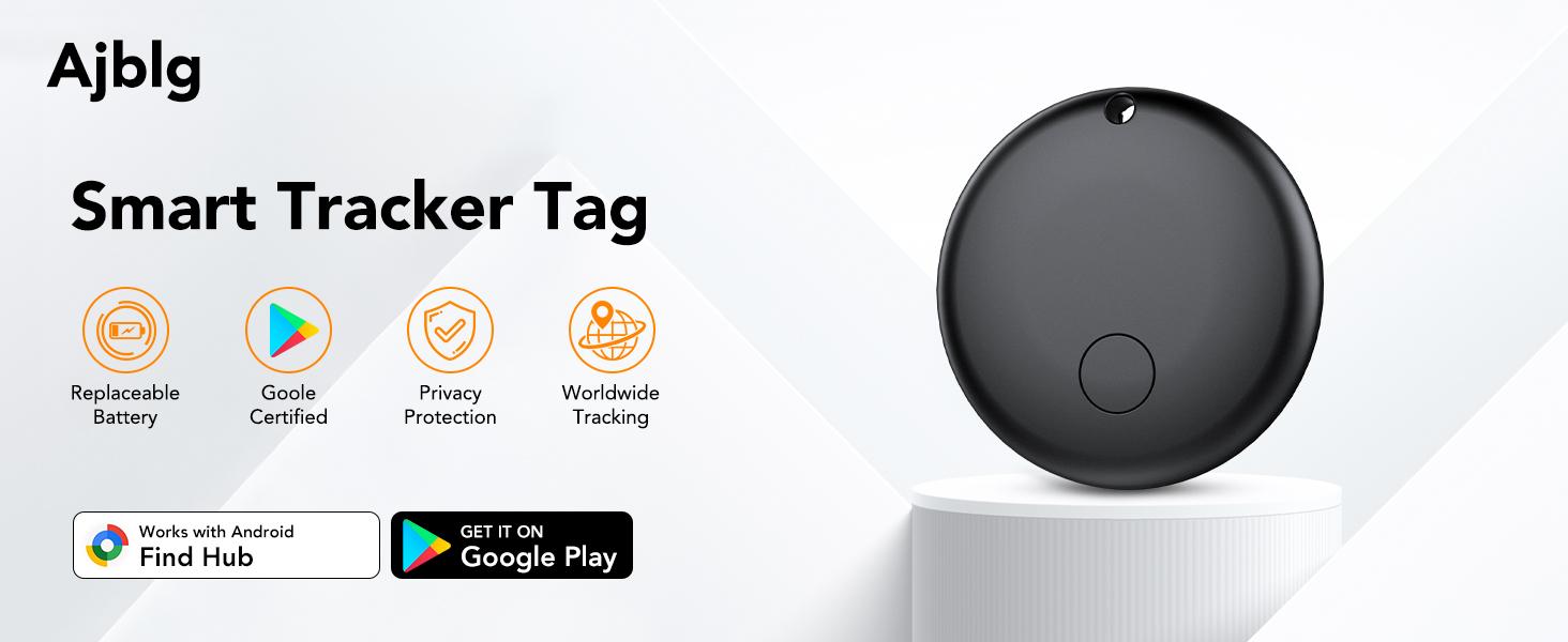 4-Pack Smarttag Google Tracker, Bluetooth-compatible Tag Find HUB Device, Anti Lost Wireless, Key Wallet Luggage Pet Item Locator, Precision Tracking for Android Phones, Plastic Durable Compact Size GPS Tracking Find My Device