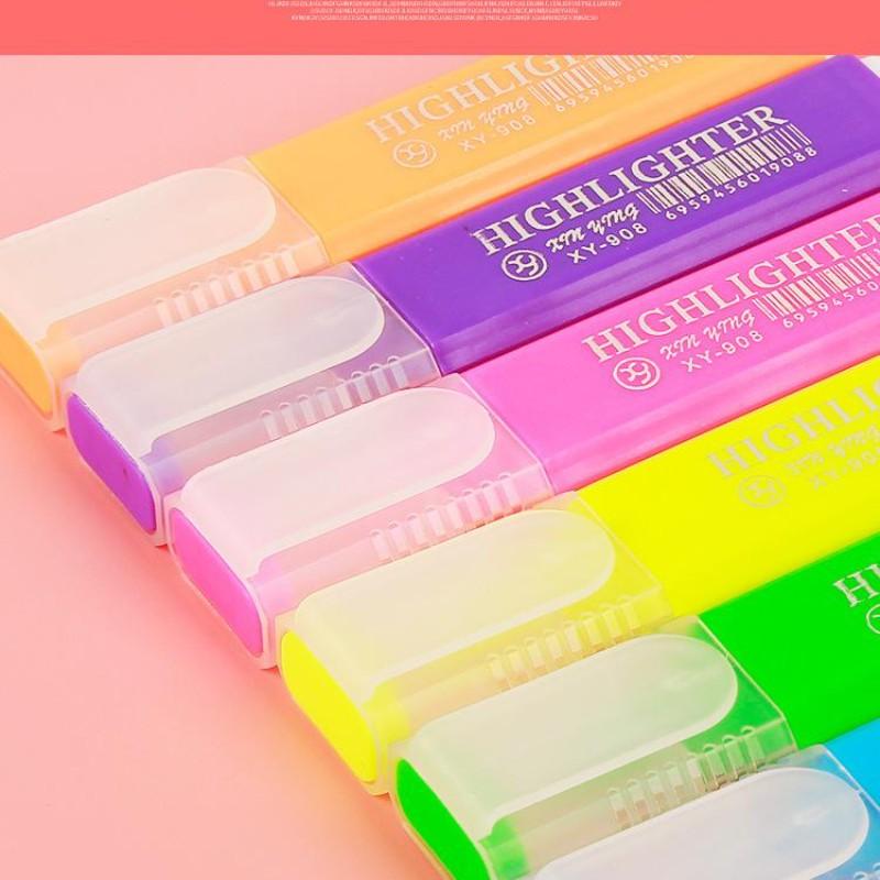 Fluorescent Highlighter Pen for Students, Colorful Marking Pen for Primary and Secondary School, Specialized for Handwritten Reports