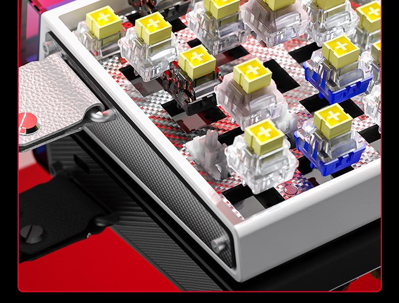 [New]AULA HERO 68 Ultra Aluminum Wired Magnetic Switch 65% Gaming Keyboard, RT 0.005mm, 8K Hz Polling Rate, Ultra-Fast Response, CNC Aluminum Body, RGB Backlight, Supports RS, SOCD,  MPT Functions(Comics White) Pro Gamer Design TikTokShopfalldealsforyou