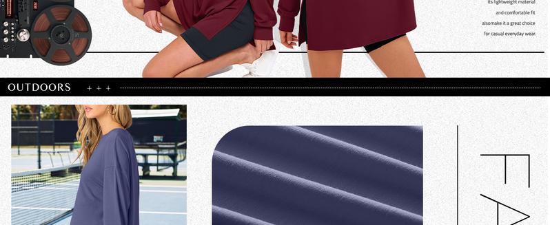 ANRABESS Women's Long Sleeve T shirts Oversized Casual Workout Tunic tops Athletic Gym Shirts Basic Tees 2025 Fall Outfits