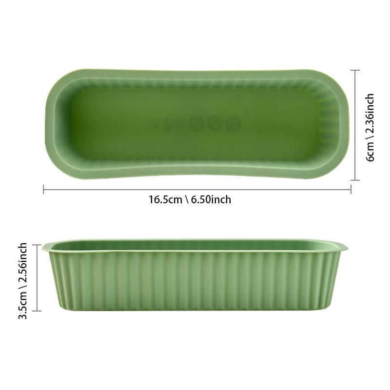 Silicone Cheese Baking Box, Heat Resistant Cake Mold, Air Fryer Compatible, Rectangular Bread Box, Durable Kitchen Tool，Silicone Loaf Pan, Non-Stick Rectangular Bread Mold for Baking, BPA Free Heat Resistant Toast Pan for Pound Cake & Meatloaf