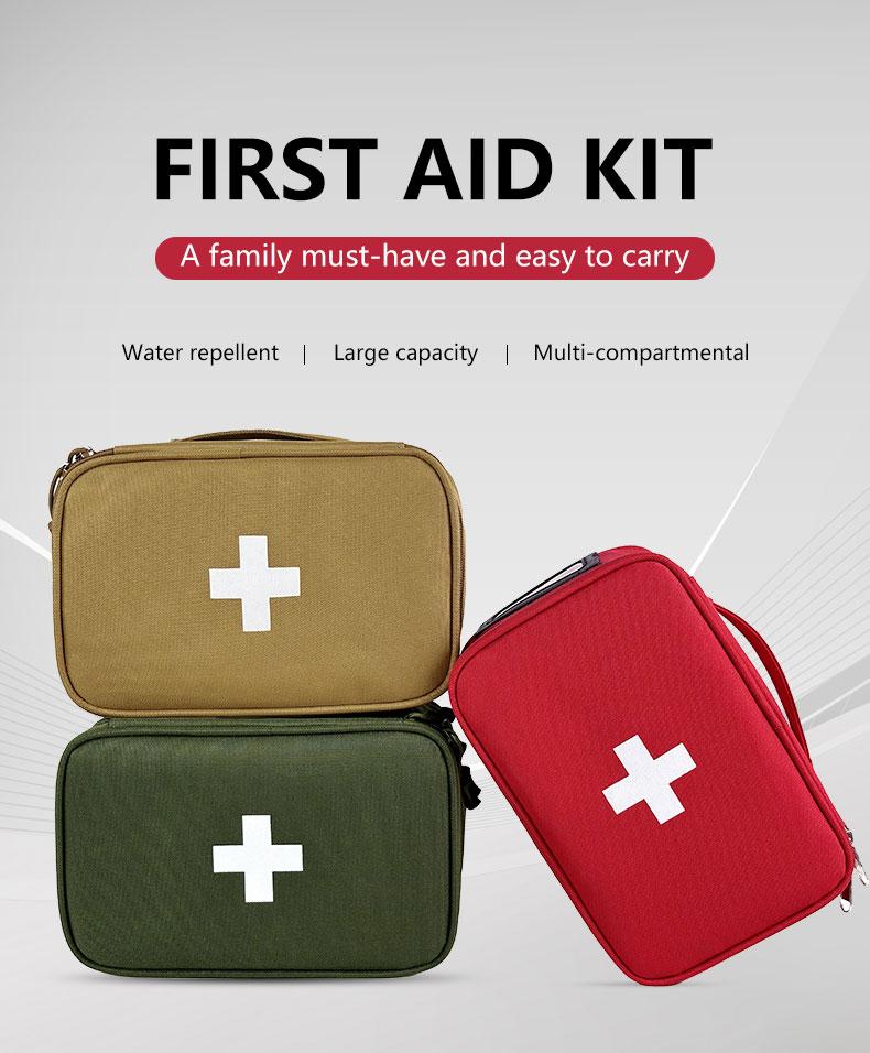 Jumahe Springtok Portable First Aid Kit with Handle,Essential for Home,Office,Car,Travel,Hunting,Camping,Medicine Storage Bag,Travel Accessories Packing Cubes,Toiletry Travel Bag,School Hygiene Bag