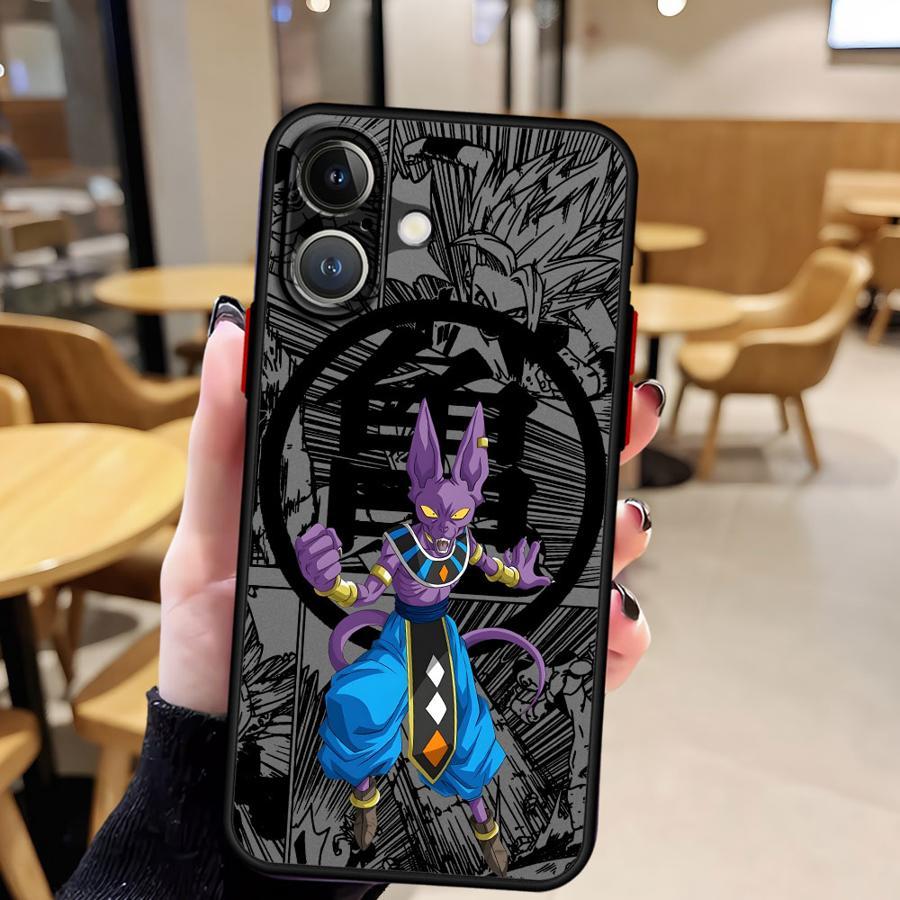 Anime Beerus Funda Back Phone Cover Case for Iphone 17 16 15 14 13 12 11 17Air Plus Pro Promax Samsung Galaxy S26 S25 S24 S23 S22 Christmas Gift