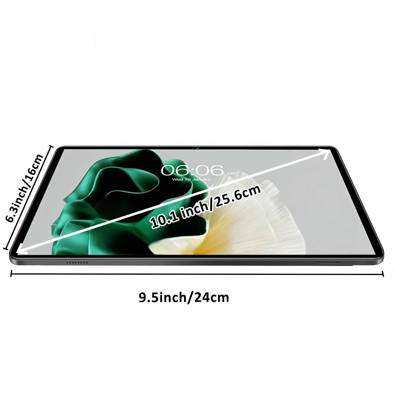 10.1 Inch Android 14 Tablet PC, 8GB RAM (4GB + 4GB Extend), 128GB Storage (64GB + 64GB Extend), Dual Cameras, Keyboard Included, Tablet With Keyboard