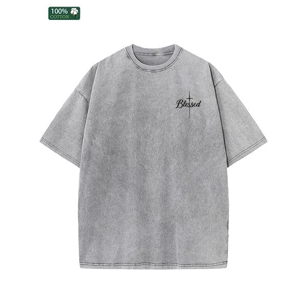 All-Season Men's Tshirts, Printed Men's Fashion, High-quality Heavy Washed Tee, Round Neck Loose Large Size Men's Short Sleeves Graphic Top.