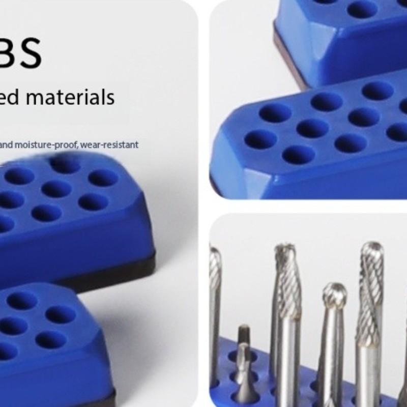 Magnetic Drill Bit Holder Stand, Hexagonal Bit Storage Box, Fits 1/4 Inch Screwdriver Bits, Magnetic Base Tool Organizer Rack