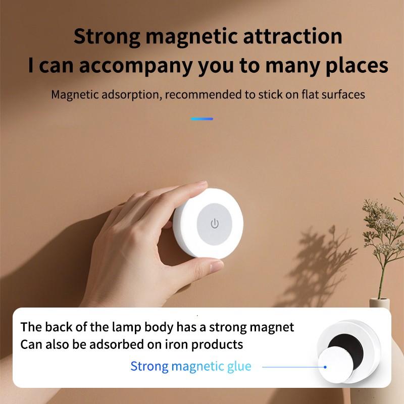 Adjustable Night Light Touch Sensor Bedside Lamp, Rechargeable LED Nightlight for Bedroom Living Room Nursery, Energy Saving Tabletop Design