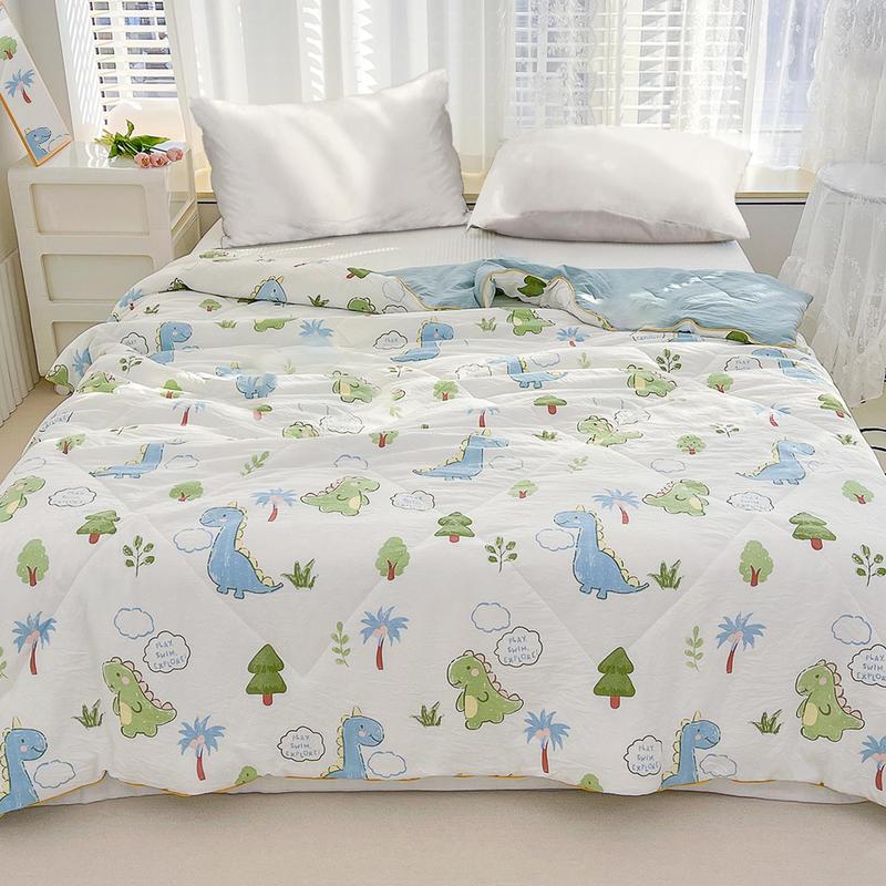 1pcs of small floral print summer quilt, super soft and skin-friendly air-conditioned quilt, suitable for use in all seasons, bedrooms, and living rooms