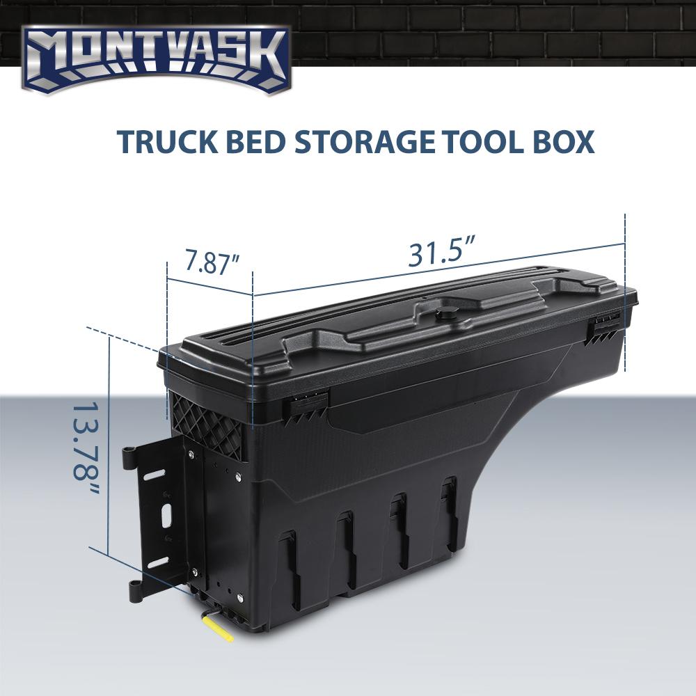 CROSSDESIGN Truck storage box Fit For 99-07 Chevy Silverado & Gmc Sierra 1500 2500 3500 Truck Bed Storage Box chevy accessories Left Right