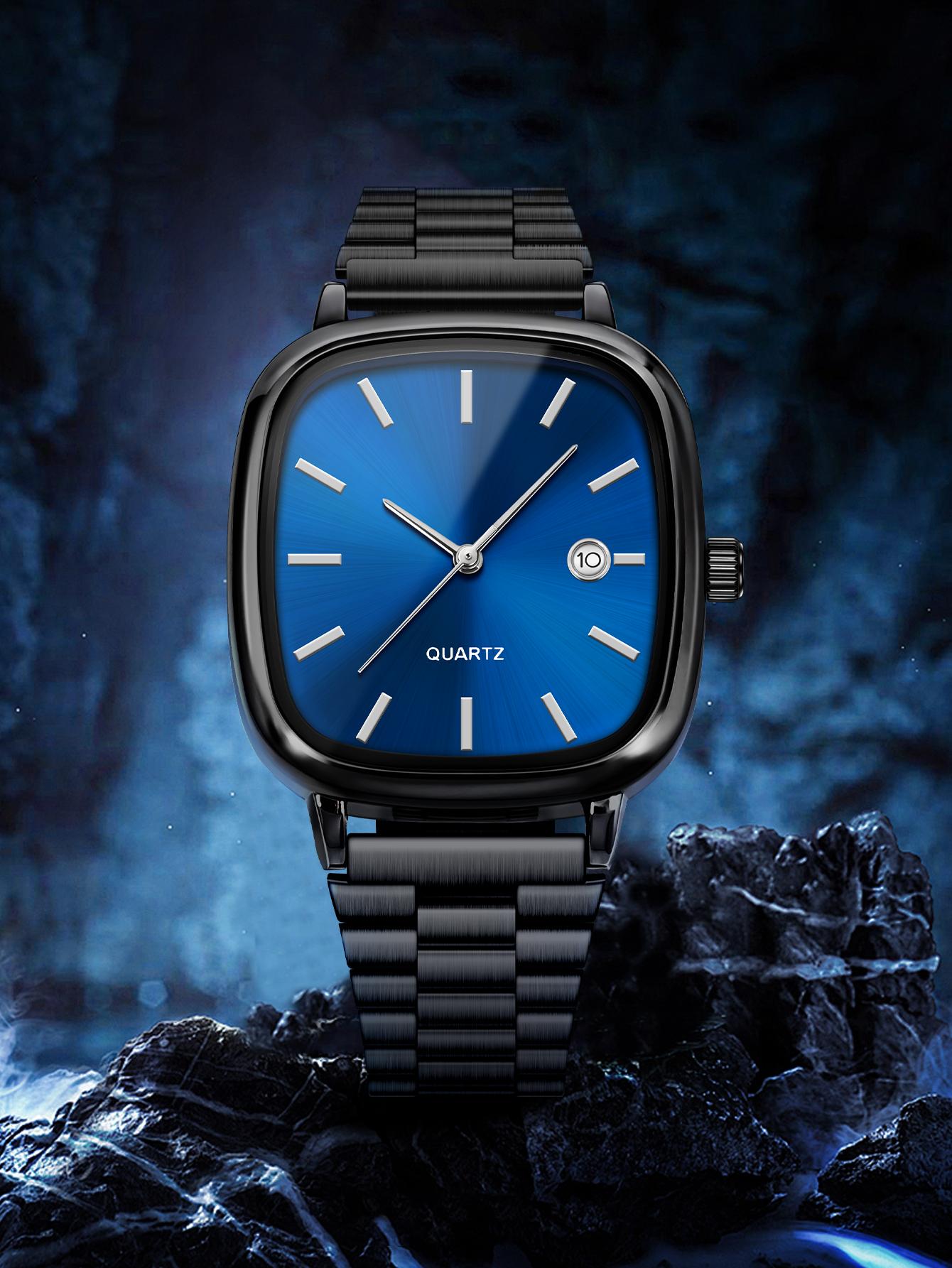 Men's Fashion Quartz Watch, Edgy Elite Design, Perfect for Business & Casual Wear, Minimalist Style, Ideal Premium Gift