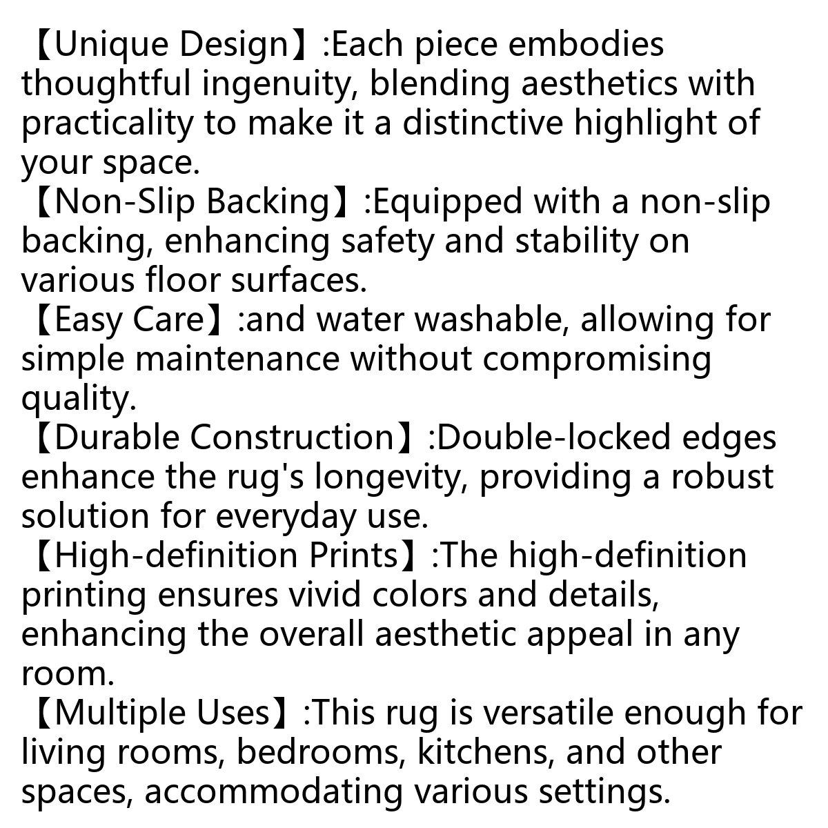 The Stone-patterned Semi-circular Rug Is Durable, Lightweight, and Highly Slip-resistant with Strong Water Absorption. It Is Machine Washable and Easy to Clean, Suitable for Both Indoor and Outdoor Entryways. It Quickly Traps Dirt and Sand
