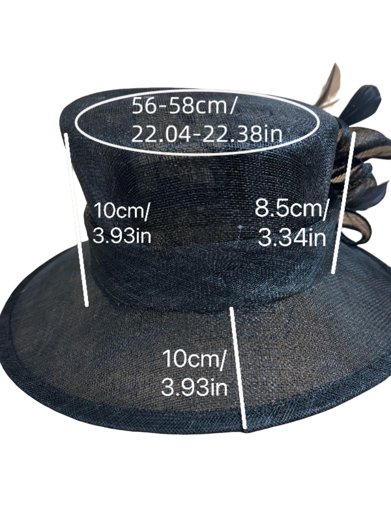 French Vintage Lace Hat, Handmade with 3 Flower Buds and 6 Leaf Accents, Perfect for Weddings, Banquets, Churches, Formal Events