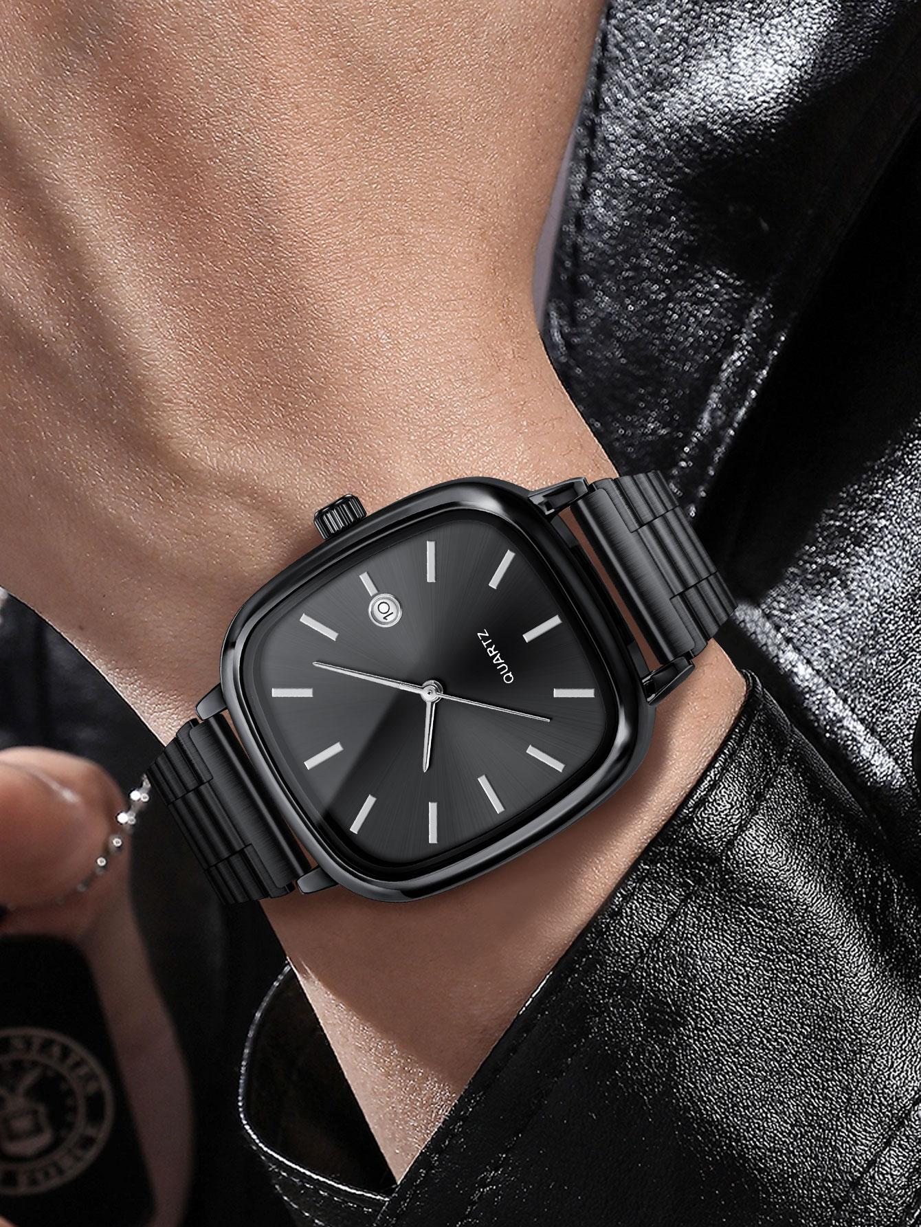 Men's Fashion Quartz Watch, Edgy Elite Design, Perfect for Business & Casual Wear, Minimalist Style, Ideal Premium Gift